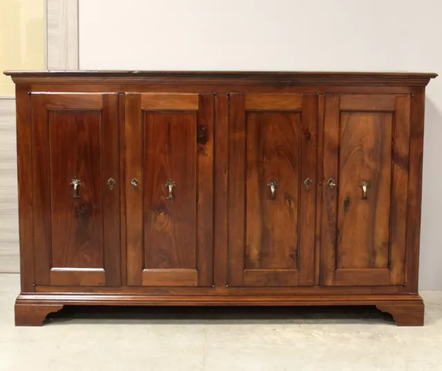 Enfilade Buffet à 4 portes (185cm) - en noyer - Italie 18ème siècle