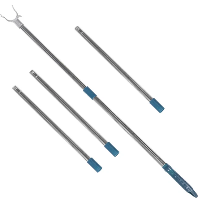 CLOTHES RAIL STAINLESS Steel Valet Hook Heavy Duty Hanger Extendable