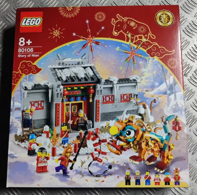 LEGO Seasonal: Story of Nian (80106) Brand new/sealed! Rare Retired! Free post