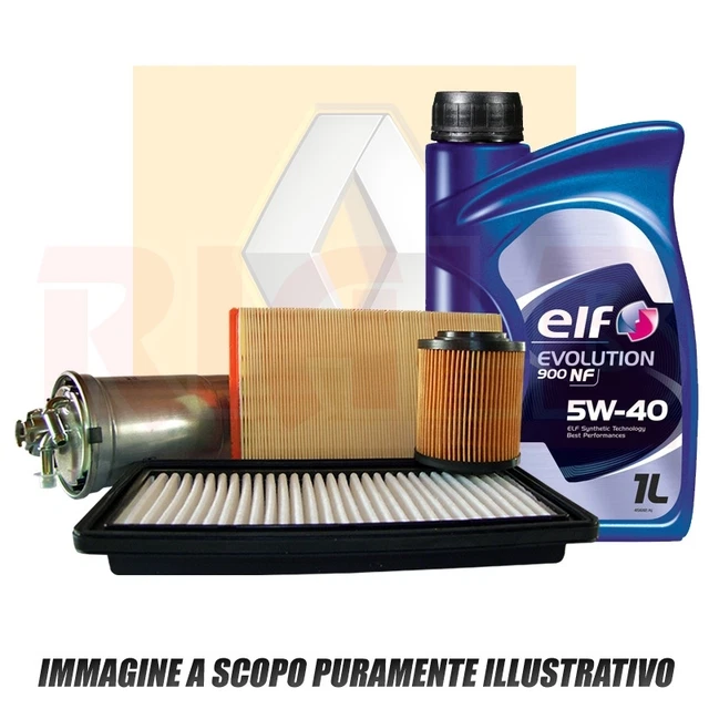KIT TAGLIANDO FILTRI BOSCH OLIO ELF 5W30 RENAULT SCENIC SCENIC IV 1.5 DCI 81KW