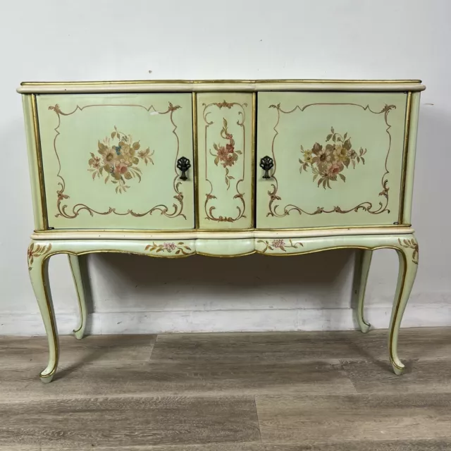 Credenza servante veneziana mobile stile antico servantino laccato e dipinto 3