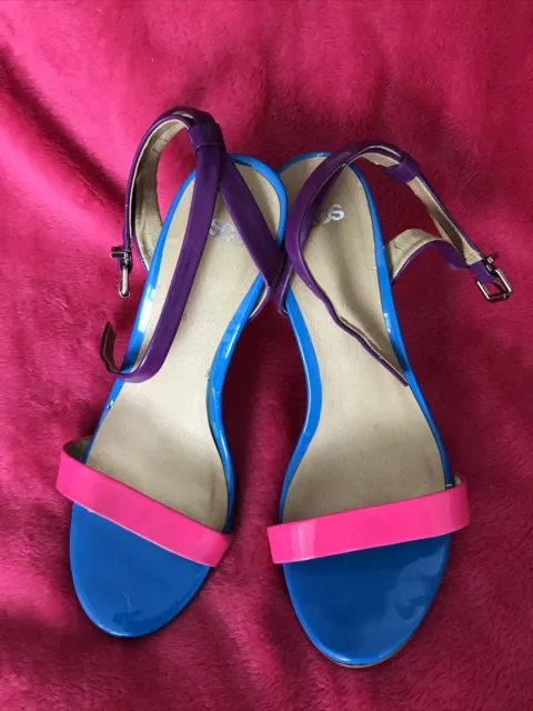 Ladies Size 4 (37) Blue High Heeled Shoes - Purchased Asos
