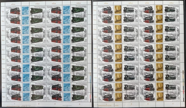 DDR, MiNr. 2629-2632 DV DWD Bogen Zusammendrucke gestempelt Druckvermerk [DDB262