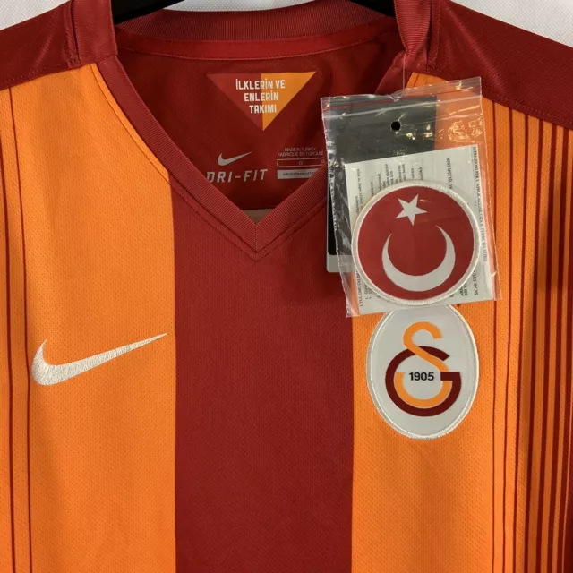 BNWT Galatasaray L/S Home Football Shirt 2014/15 Adults Large Nike C823 3