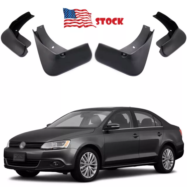 4 Mud Flaps Splash Guard Fender Car Mudguard for Volkswagen Jetta 2011-2014