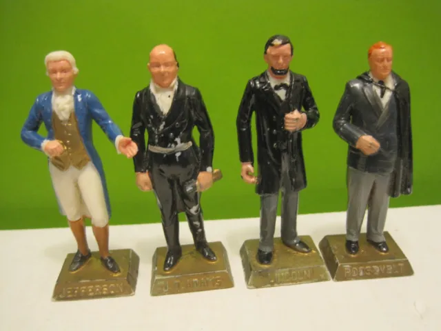 Marx American Presidents Playset Hong Kong Painted 60Mm Plastic Toy Soldier