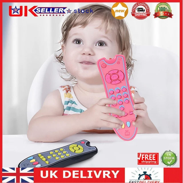 Simulation TV Remote Control Toy 3 Language Modes with Light/Sound/Real Buttons