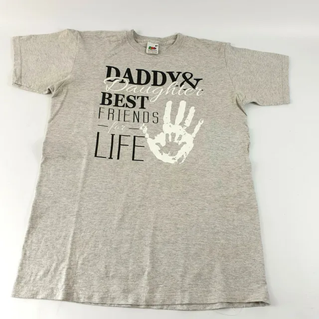 Maglietta festa del papà da uomo papà e figlia Best Friends for Life taglia S nuova