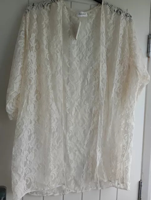 Bnwt Cream Lacey Kimono Cardigan 10