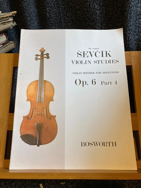 Sevcik Etudes pour violon opus 6 part. 4 partition éditions Bosworth
