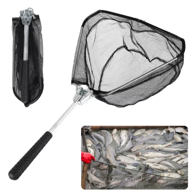 Conskyee Folding Fishing Landing Net, Portable Fishing Dip Net for