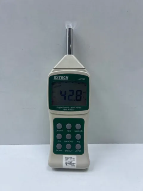 Extech Instruments 407750 Digital Sound Level Meter with RS232
