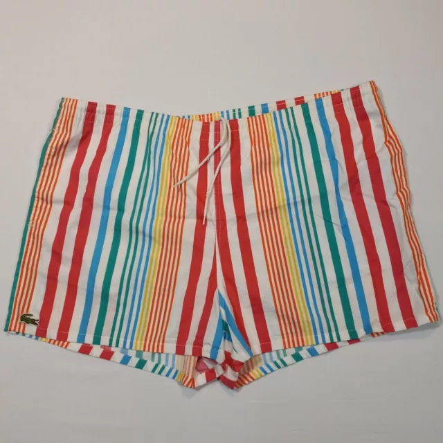 Men XL Vintage 90s IZOD LACOSTE Cotton Swim Trunks