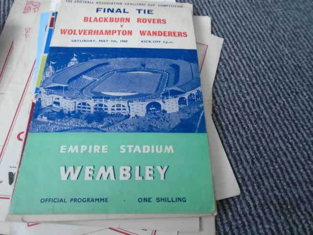 Blackburn Rovers V Wolverhampton Wanderers 1960 Fa Cup Final