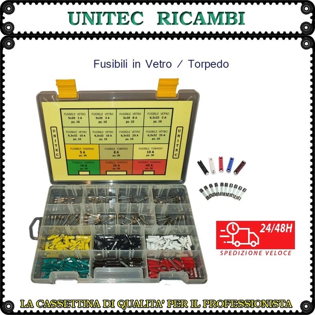 Kit Fusibili Siluro 210 Pezzi - 5A/8A/10A/16A/25A Per Auto Europee - Foto 5