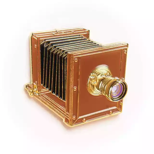 Very Old Wooden Large Format Camera Pin