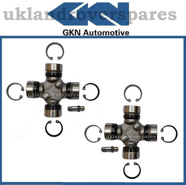LAND ROVER DEFENDER Gkn Propshaft Uj Universal Joints Pair "Oem