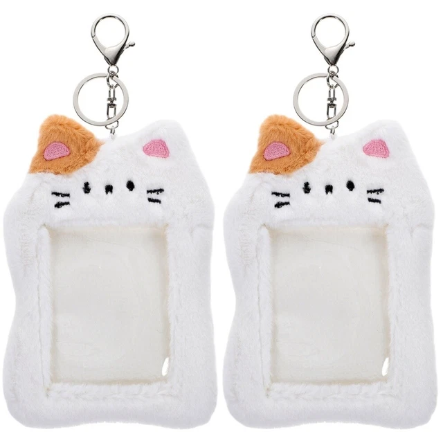 Set 2 Name Card Holder Plush Card Holder Animal Decor Keychain Backpacks Lanyard