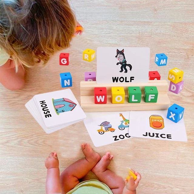 Movable Matching Letters Game, Learning Alphabet Spelling Games Educational Toys