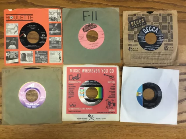 Lot of 30 1950s 1960s 1970s Rock Pop 45 rpm Vinyl Records 2