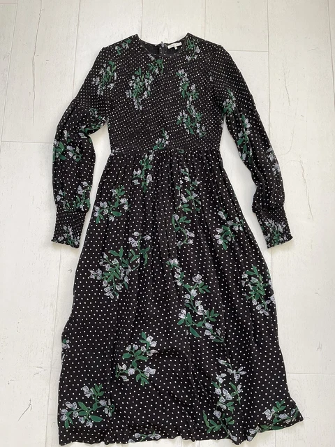 Ganni rometty georgette smock dress top
