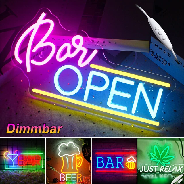 Oktoberfest Bier Neon Schild - Dimmbarer LED Wanddeko Für Bierparty & Man Cave