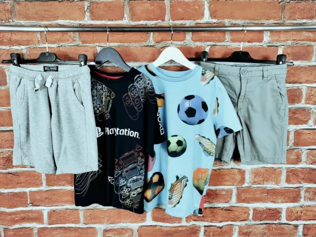 BOYS BUNDLE AGE 8 YEARS NEXT etc TSHIRT CHINO SHORTS PLAYSTATION FOOTBALL 128CM