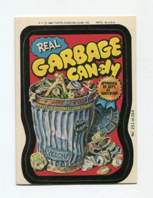 1980 Topps Wacky Packages Sticker Real Garbage Candy #251 of 264