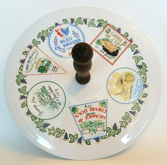 Plateau à Fromages Revol - Porcelaine - Motif Fleurs Roses - Bon état