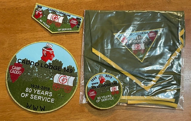 Boy Scout OA Lodge 149 Caddo 80th Anniversary Flap Jacket Neckerchief ETC