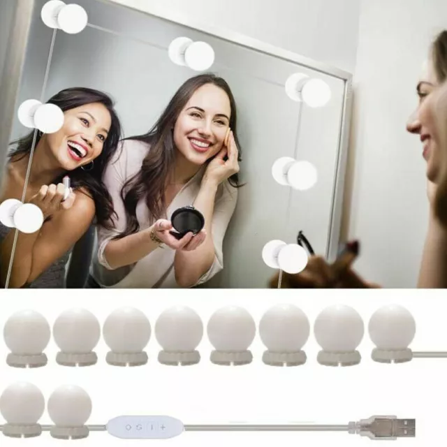 Kit 10 Lampadine Luci Led Per Specchio Trucco Make Up cir