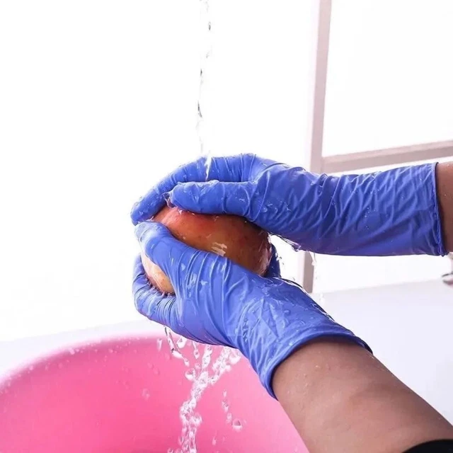 100 un. guantes de limpieza de nitrilo guantes de tatuaje desechables guantes de cocina
