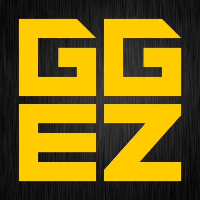 GG EZ Gamer Gaming Good Game Geek Easy Auto Gelb Vinyl Decal Sticker Aufkleber