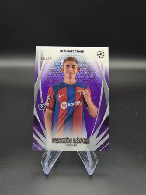 Topps UCC Flagship 2023-24 - Fermin Lopez FC Barcelona Ultimate Stage Chrome /75