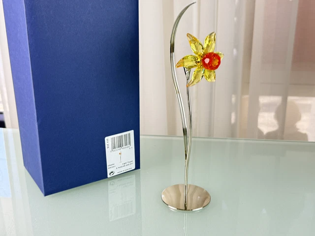 Swarovski 『Darigold, Light Topaz』 957575 Swarovski Crystal Darigold, Light Topaz Flower Figurine - 957575