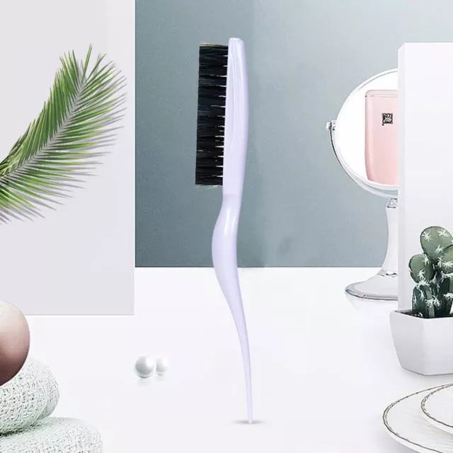 fr DIY Slim Line Comb Hair Fluffy Teasing Brush Hairdressing Styling Tools (Purp