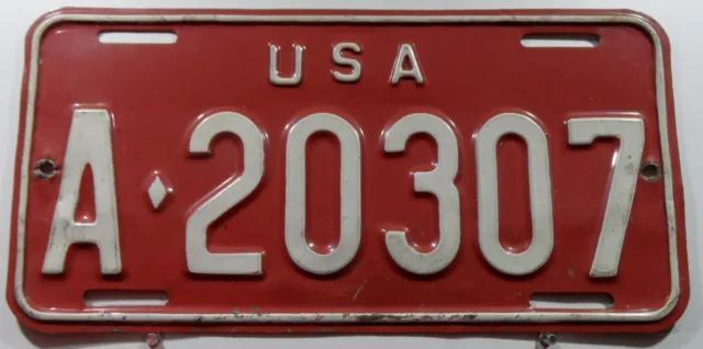 Nummernschild US Forces in Germany von 1962 - 1965 genutzt.A.