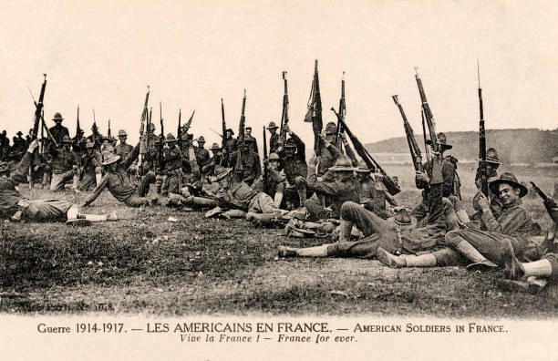 AMERICAN TROOPS IN France - World War One 1917 OLD PHOTO 6 $8.50 ...