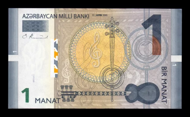 Azerbaiyán Azerbaijan  1 Manat 2005 Pick 24 Sc- aUnc