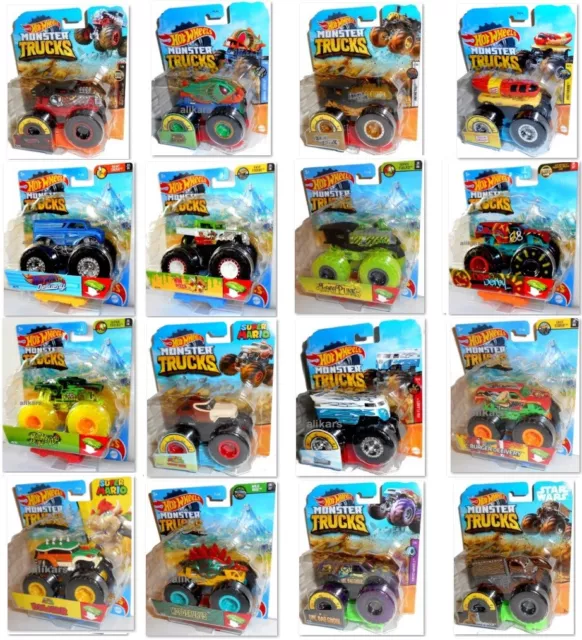 LIEFERUNG 2-3 Werktags - MONSTER TRUCKS JAM 1:64 Fahrzeuge Hot Wheels die-cast +