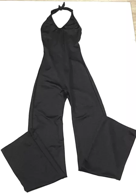 Motionwear Unitard Bodysuit Jumpsuit Halter Nylon Spandex # 6278 Black New Women 3