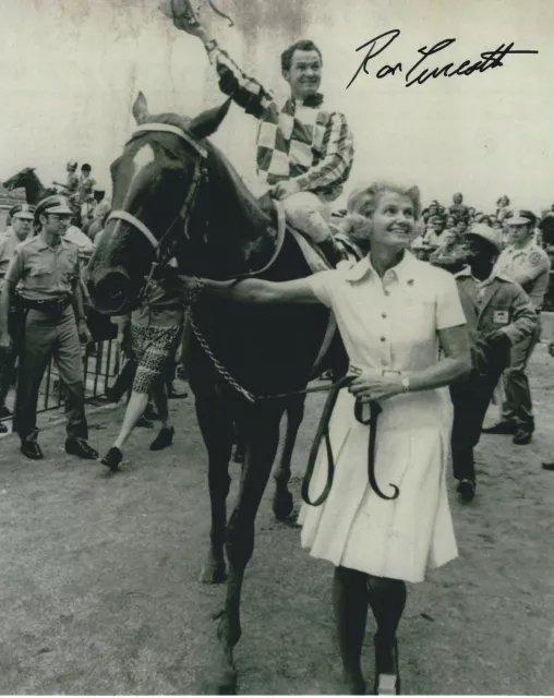 RON TURCOTTE Signed 8 1/2 x 11 Photo Signed REPRINT Horse Racing SECRETARIAT