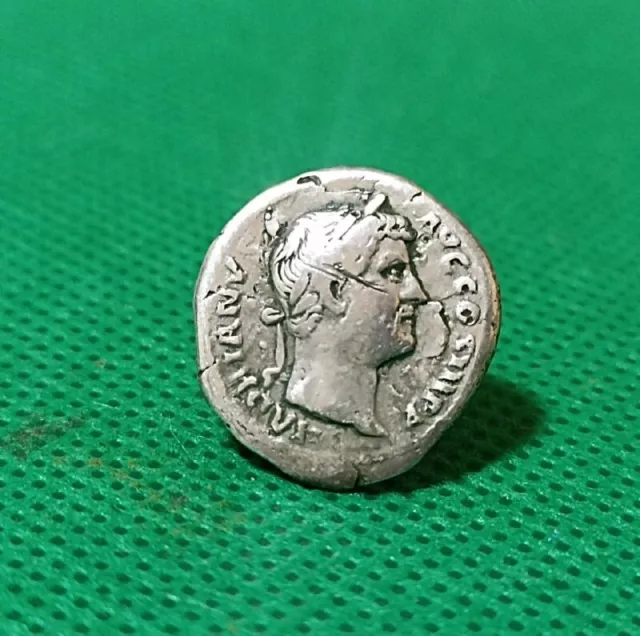 Denarius of the Roman Empire Hadrian Hadrian (117-138 AD) Ancient silver coin.