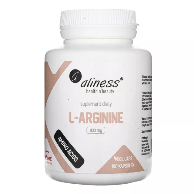 Aliness L-Arginine 800 mg, 100 capsules