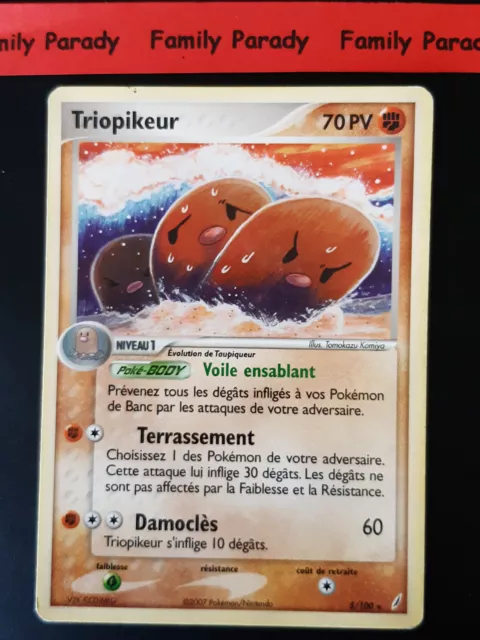NON HOLO 5/100 Pokemon Card Triopikeur Rare Ex Crystal Keepers Fr Occ 47