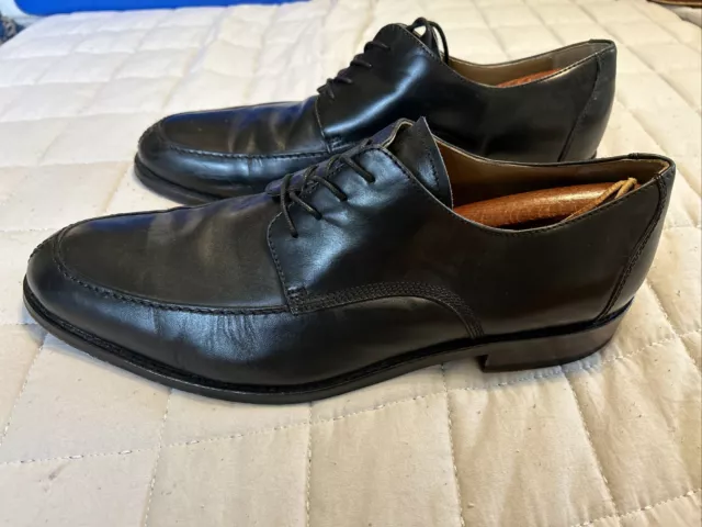 JOHNSTON MURPHY MEN'S Shoes Black Leather Oxford Y-Moc Shoes - 15-1781 ...