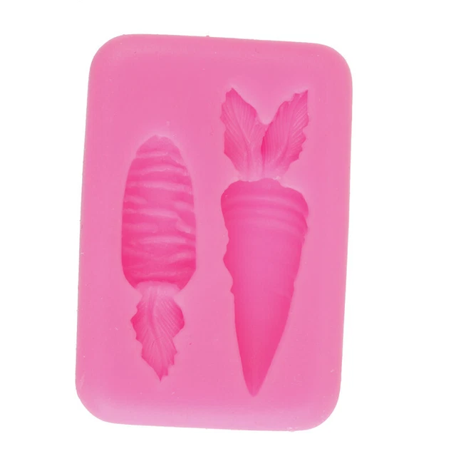 Strumenti di decorazione stampo in silicone carota verdure casual stampo a spinta argilla DS LM❤