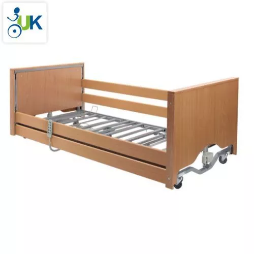 Profiling Electric Nursing Care Home Hospital Bed With Mattress Side Rail Kit 3