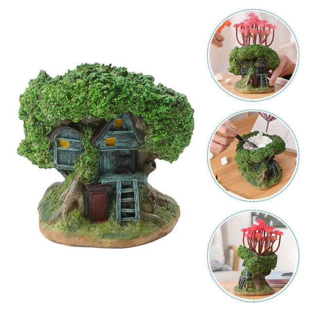 Sukkulenten-Blumentopf-Set Harz Mikro-Bonsai-Landschaft Pflanzer Green