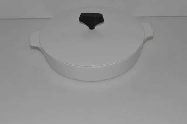 CORNING Ware Buffet Servidor 8.5" Sartén B 8-1/2 Blanco Ee.uu. Con / Tapa (CRW82